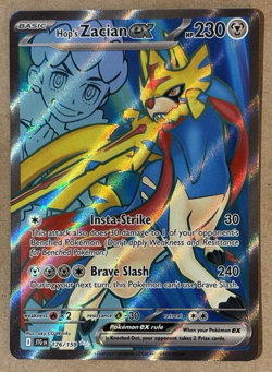 Hop's Zacian Ex Holo Journey Together Ultra Rare 176/159 Pokemon TCG - Image 1
