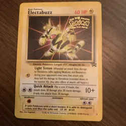 Pokemon TCG Electabuzz Promo Black Star #2 Heavy Play - Image 1