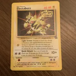 Pokemon TCG Electabuzz Promo Black Star #2 Heavy Play - Image 4