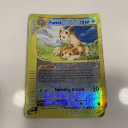 Furret 48/147 Aquapolis E-Reader Pokemon Reverse Holo Foil Rare HP - Image 1