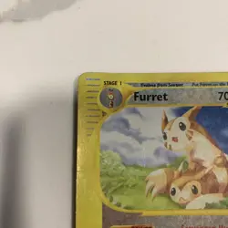 Furret 48/147 Aquapolis E-Reader Pokemon Reverse Holo Foil Rare HP - Image 2