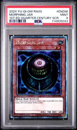 2024 YU-GI-OH! RA03-QUARTER CENTURY BONANZA #EN098 MORPHING JAR PSA 9 - Image 1