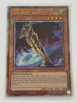 Yu-Gi-Oh! Evil HERO Adusted Gold (RA04-EN029) - Quarter Century Secret Rare - Image 1