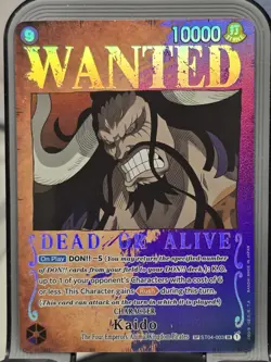 WANTED Kaido ST04-003 OP03 SP Pillars of Strength One Piece CCG English FOIL NM - Image 1