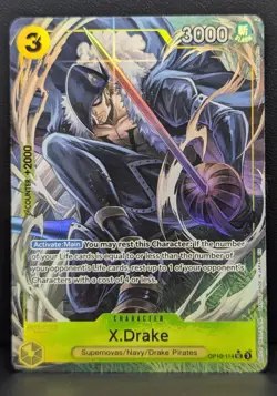 X.Drake (Alternate Art) Premium Booster 2 The Best (PRB-02) OP10-114 One Piece - Image 1