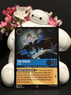 Lorcana - The Queen, Diviner - Ursula's Return - Legendary - COLD FOIL - NM - Image 1