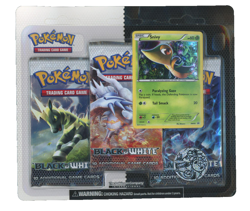 Black White Base 3-Pack Blister Booster Pokemon Card English Sealed Very Rare - Image 1