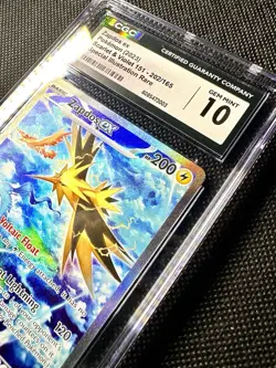 CGC 10 Zapdos ex SIR Pokemon 151 SV 202/165 Special Illustration Rare Card Mew - Image 2