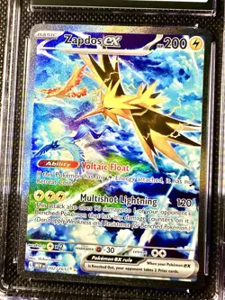 CGC 10 Zapdos ex SIR Pokemon 151 SV 202/165 Special Illustration Rare Card Mew - Image 3