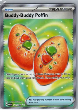 Buddy-Buddy Poffin 167/132 ME01: Mega Evolution - Pokemon Card - NM - Image 1