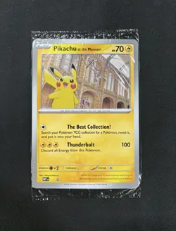 Pikachu At The Museum Natural History Museum Promo Jumbo Pokemon Card - Image 1