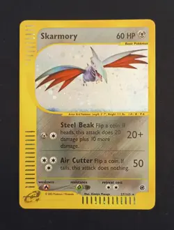 Skarmory 27/165 Holo Rare Expedition Base Set Vintage Pokemon Card - Image 1