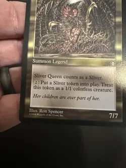 Magic the Gathering Sliver Queen Stronghold 1998 Reserved List Card - Image 4