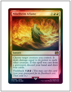 1x Nibelheim Aflame, Foil, Final Fantasy, MTG NM - Image 1