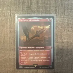 The Spear of Leonidas 0219 Etched Foil Assassin's Creed ACR MTG NM - Image 1