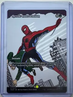 Heroic Intervention #0034 (Borderless) Non-Foil Spider Man MTG NM ENG - Image 1