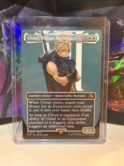 MTG Final Fantasy Cloud, Midgar Mercenary Mythic 0375 Borderless Non-Foil FFVII - Image 1
