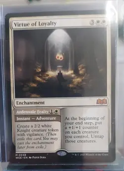 Wizards of the Coast Virtue of Loyalty Wilds of Eldraine Mythic White #38 - Image 1