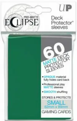 Ultra Pro Sleeves Hullen Eclipse Matte Deck Protector Grun Small 60 Stuck 62x89 - Image 1