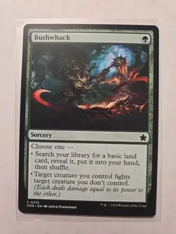 Bushwhack - Foundations - LP - Common - Sorcery - MTG Magic - Image 1