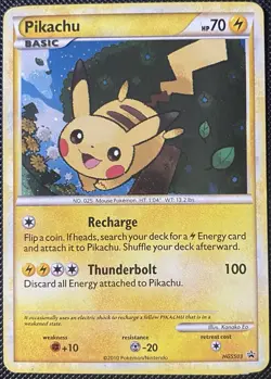 Pikachu HGSS03 Hgss Holo Black Star Promo - Pokemon Card - Image 1