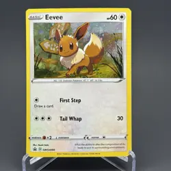 Pokemon TCG Sword & Shield Eevee SWSH097 Black Star Promo Cosmos Holo NM! - Image 1