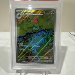 Pokemon MEW EN 151 2023 Ivysaur Illustration Rare #167 PSA 9 MINT - Image 2