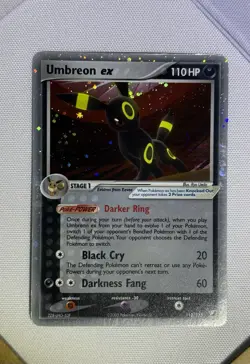 Pokemon TCG Umbreon EX 112/115 Unseen Forces 2005 Holo Rare Card - Image 1
