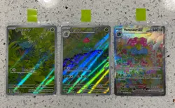 God Pack! Venusaur ex 198/165 Ivysaur 167/165 Bulbasaur 166/165 Pokemon 151 NM - Image 2