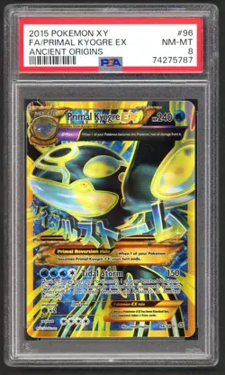 Pokemon Cards - PSA 8 Primal Kyogre EX 96/98 - Ancient Origins XY - NM-MT - PSA8 - Image 1