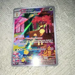 Pokemon Sawsbuck Illustration Rare Holo SV05: Temporal Forces 166/162 130 HP - Image 1