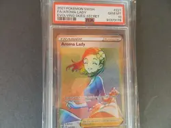 Aroma Lady (Secret) Pokemon 221/203 SWSH07: Evolving Skies Holo PSA 10 - Image 1