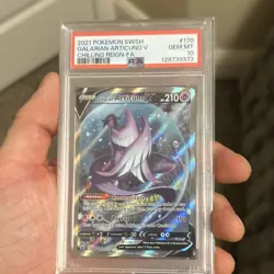 Pokemon Galarian Articuno V 170/198 Chilling Reign Full Art Holo PSA 10 - Image 1