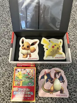 Pokemon Japanese Stamp Box - NO PROMOS - Box, Deck And Postcards Included - Image 2