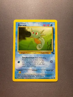 Pokemon TCG Horsea Fossil 49/62 Unlimited 1999-2000 Wizards Base Set - Image 3