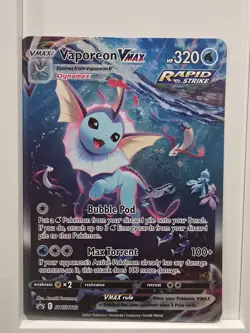 Pokemon Vaporeon VMAX SWSH182 Sword & Shield Black Star Promo ****JUMBO CARD**** - Image 1