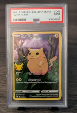 Pokemon Pikachu 005/025 25th Anniversary Celebrations PSA MINT 9 - Image 1