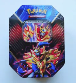 Pokemon TCG Tin- Zamazenta v Factory Sealed - Image 1