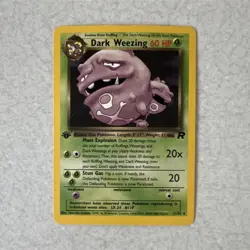 Pokemon Dark Weezing Team Rocket 31/82 Rare 60 HP 20x 20 Wizards of the Coast - Image 1