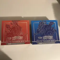 Pokemon Battle Styles ETB Lot of 2 (Red & Blue) NEW FACTORY SEALED Elite Trainer - Image 1