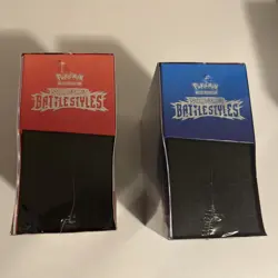 Pokemon Battle Styles ETB Lot of 2 (Red & Blue) NEW FACTORY SEALED Elite Trainer - Image 2