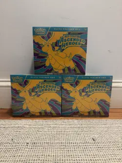 Pokemon TCG LOT of 3 Ascended Heroes ETB NEW & SEALED - Image 1