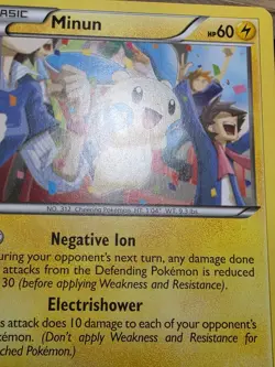 Minun 48/113 Non Holo Uncommon Legendary Treasures Pokemon - Image 5