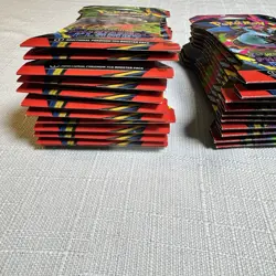 Pokemon Mega Evolution Phantasmal Flames Sleeved Booster Pack Art Set LOT Of 35 - Image 2
