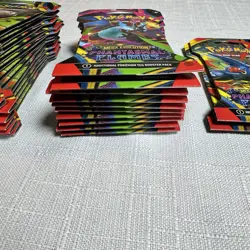 Pokemon Mega Evolution Phantasmal Flames Sleeved Booster Pack Art Set LOT Of 35 - Image 3