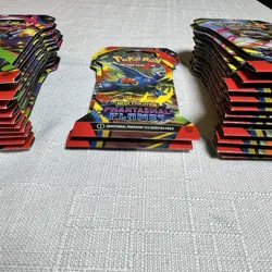 Pokemon Mega Evolution Phantasmal Flames Sleeved Booster Pack Art Set LOT Of 35 - Image 4