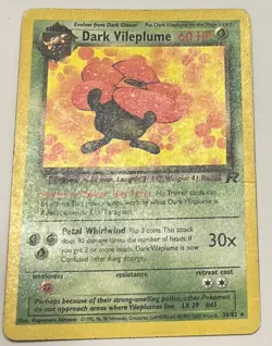 Dark Vileplume Non-Holo 30/82 – 2000 Team Rocket Pokemon TCG – MP - Image 3