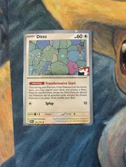 Pokemon TCG - Ditto 132/165 Holo Prize Pack Play Stamped for 151 Master Set NM - Image 1