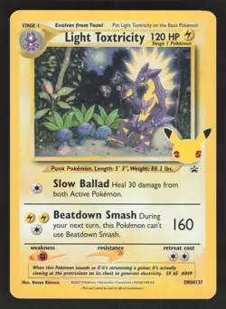 Light Toxtricity SWSH137 Pokemon TCG Sword & Shield Promo LP - Image 1