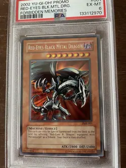 Red-Eyes Black Metal Dragon (Forbidden Memories) FMR-001 Yu-Gi-Oh! PSA 6 - Image 1
